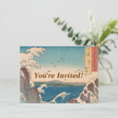 Japanische Waves Naruto Whirlpool Artwork Einladung (Stehend Vorderseite)