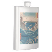 Japanische Waves Naruto Whirlpool Artwork Flachmann (Rechts)