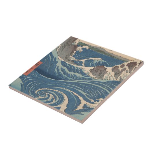 Japanische Waves Naruto Whirlpool Artwork Fliese (Seite)