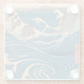 Japanische Waves Naruto Whirlpool Artwork Glasuntersetzer (Rückseite)