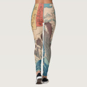Japanische Waves Naruto Whirlpool Artwork Leggings (Rückseite)