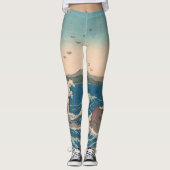 Japanische Waves Naruto Whirlpool Artwork Leggings (Vorderseite)