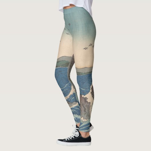 Japanische Waves Naruto Whirlpool Artwork Leggings (Links)