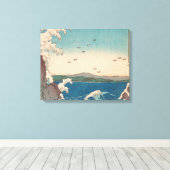 Japanische Waves Naruto Whirlpool Artwork Leinwanddruck (Insitu (Holzboden))