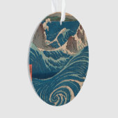 Japanische Waves Naruto Whirlpool Artwork Ornament (Vorderseite)