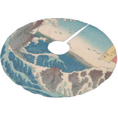 Japanische Waves Naruto Whirlpool Artwork Polyester Weihnachtsbaumdecke (Schrägansicht)