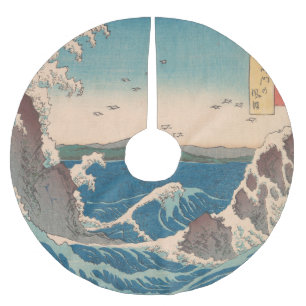 Japanische Waves Naruto Whirlpool Artwork Polyester Weihnachtsbaumdecke