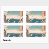 Japanische Waves Naruto Whirlpool Artwork Rechteckiger Aufkleber (Blatt)