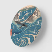 Japanische Waves Naruto Whirlpool Artwork Runde Wanduhr (Winkel)