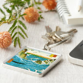 Japanische Waves Naruto Whirlpool Artwork Schlüsselanhänger (Seite)