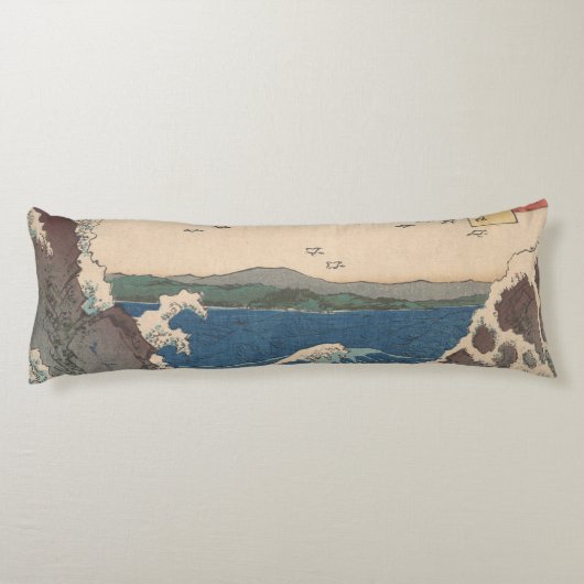 Japanische Waves Naruto Whirlpool Artwork Seitenschläferkissen (Rückseite)