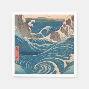 Japanische Waves Naruto Whirlpool Artwork Serviette