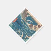 Japanische Waves Naruto Whirlpool Artwork Serviette (Ecke)