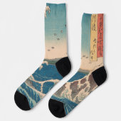 Japanische Waves Naruto Whirlpool Artwork Socken (Linkes Detail)