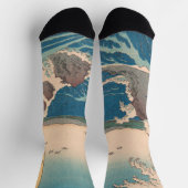 Japanische Waves Naruto Whirlpool Artwork Socken (Oben)