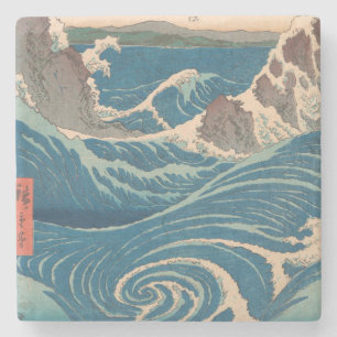 Japanische Waves Naruto Whirlpool Artwork Steinuntersetzer