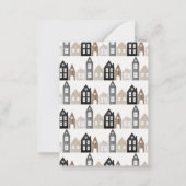 japanische Weihnachtshäuser 3 Foto chic Mitteilungskarte (Rückseite)