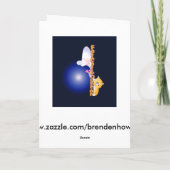 japanische Weihnachtskarte Feiertagskarte (Rückseite)