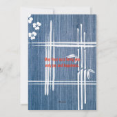 Japanische Weihnachtskarte Feiertagskarte (Rückseite)