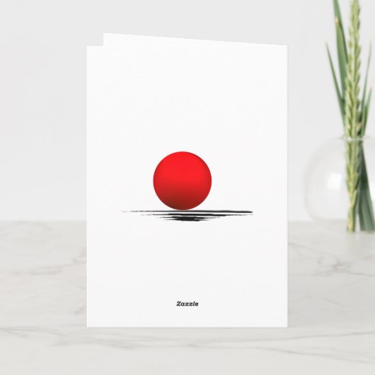 Japanische Weihnachtskarte Feiertagskarte (Rückseite)