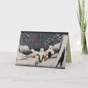 Japanische Weihnachtskarten für Feiertage Feiertagskarte