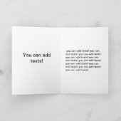 Japanische Weihnachtskatzenjause & Urlaub Feiertagskarte (Innenseite)