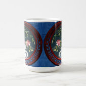 JAPANISCHE WEISSE PEACOCK FLORAL KAFFEE TASSE (Mittel)