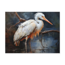 Japanische Weißstorch-Malerei 