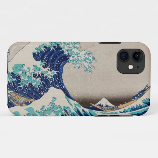 Japanische Welle Case-Mate iPhone Hülle (Rückseite (Horizontal))