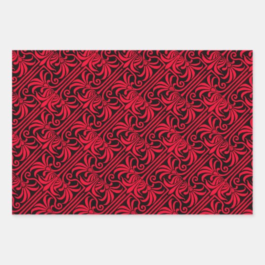 Japanische Wellen, englische Tapeten und spanische Geschenkpapier Set (Vorderseite 2)