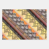 Japanische Wellen, englische Tapeten und spanische Geschenkpapier Set (Vorderseite)