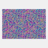 Japanische Wellen, Lapis & Gold Verlass & Spotligh Geschenkpapier Set (Vorderseite 2)