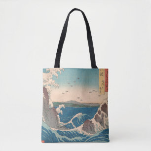 Japanische Wellen Naruto-Strudel Ozean Kunstwerk Tasche