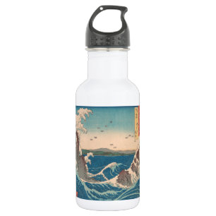 Japanische Wellen Naruto-Strudel Ozean Kunstwerk Trinkflasche