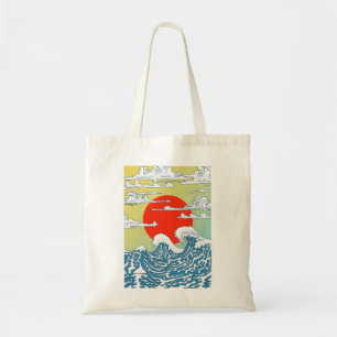 Japanische Wellen Tragetasche
