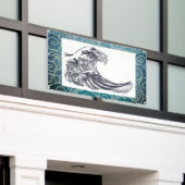 JAPANISCHE WELLEN-WOLKEN Fahne Banner (Äußeres Gebäude)