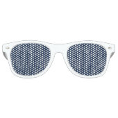 Japanische Wellenmuster Motiv dunkelblau Partybrille (Vorderseite)