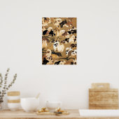 Japanische Welpen-Poster Poster (Küche)