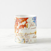 Japanische Weltkarte 1800 Kaffeetasse (Mittel)