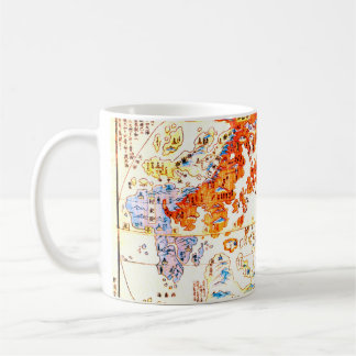 Japanische Weltkarte 1800 Kaffeetasse