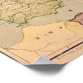 Japanische Weltkarte 1914 Poster (Ecke)