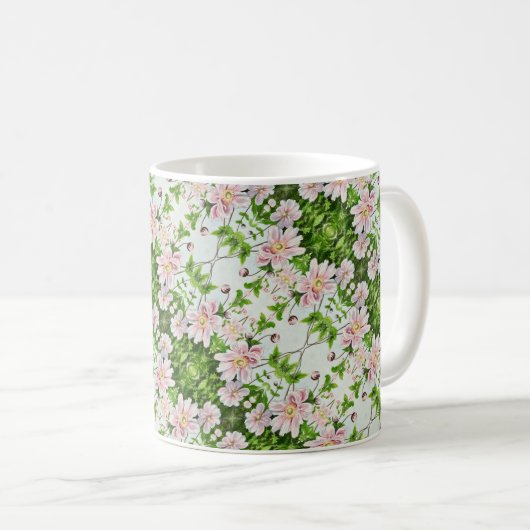 Japanische Windblumen - Kaffeetasse (VorderseiteRechts)
