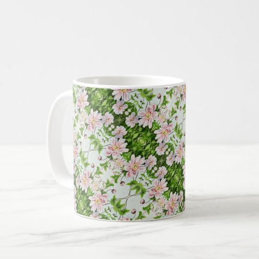 Japanische Windblumen - Kaffeetasse (Vorderseite Links)