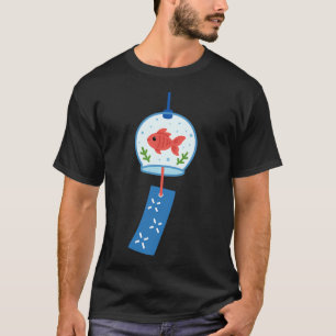 Japanische Windglocke Goldfisch Furin T-Shirt