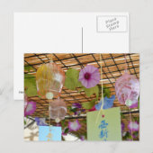 Japanische Windspiele (vier) Postkarte (Vorne/Hinten)