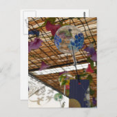 Japanische Windspiele (vier) Postkarte (Vorne/Hinten)