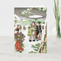 Japanische Winter-Szene