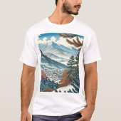 Japanische Winterlandschaft T-Shirt (Vorderseite)