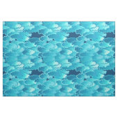 Japanische Wolken, Abends-Himmel, Türkis und Stoff (Fat Quarter (45,7 x 55,9 cm))
