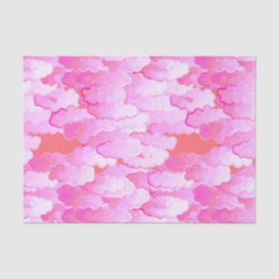 Japanische Wolken, Dämmerung, Orchideen-Rosa und Seidenpapier